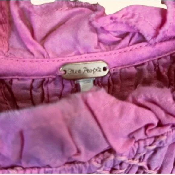 Free People Shea Solid Mini Dress in Sugar Magnolia EUC - Picture 3 of 8